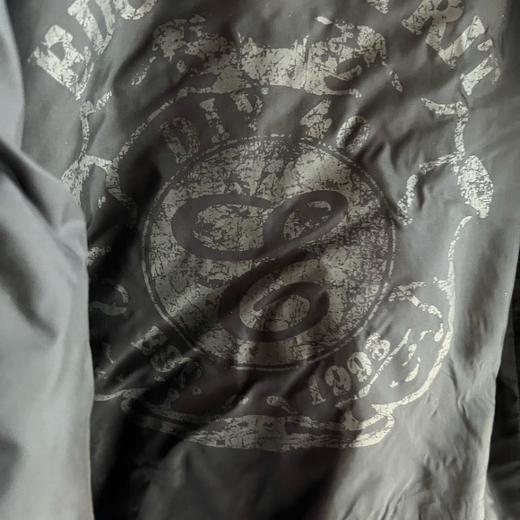 Black zippered Bomber Jacket EDC Esprit size L Vintage - Picture 4 of 14